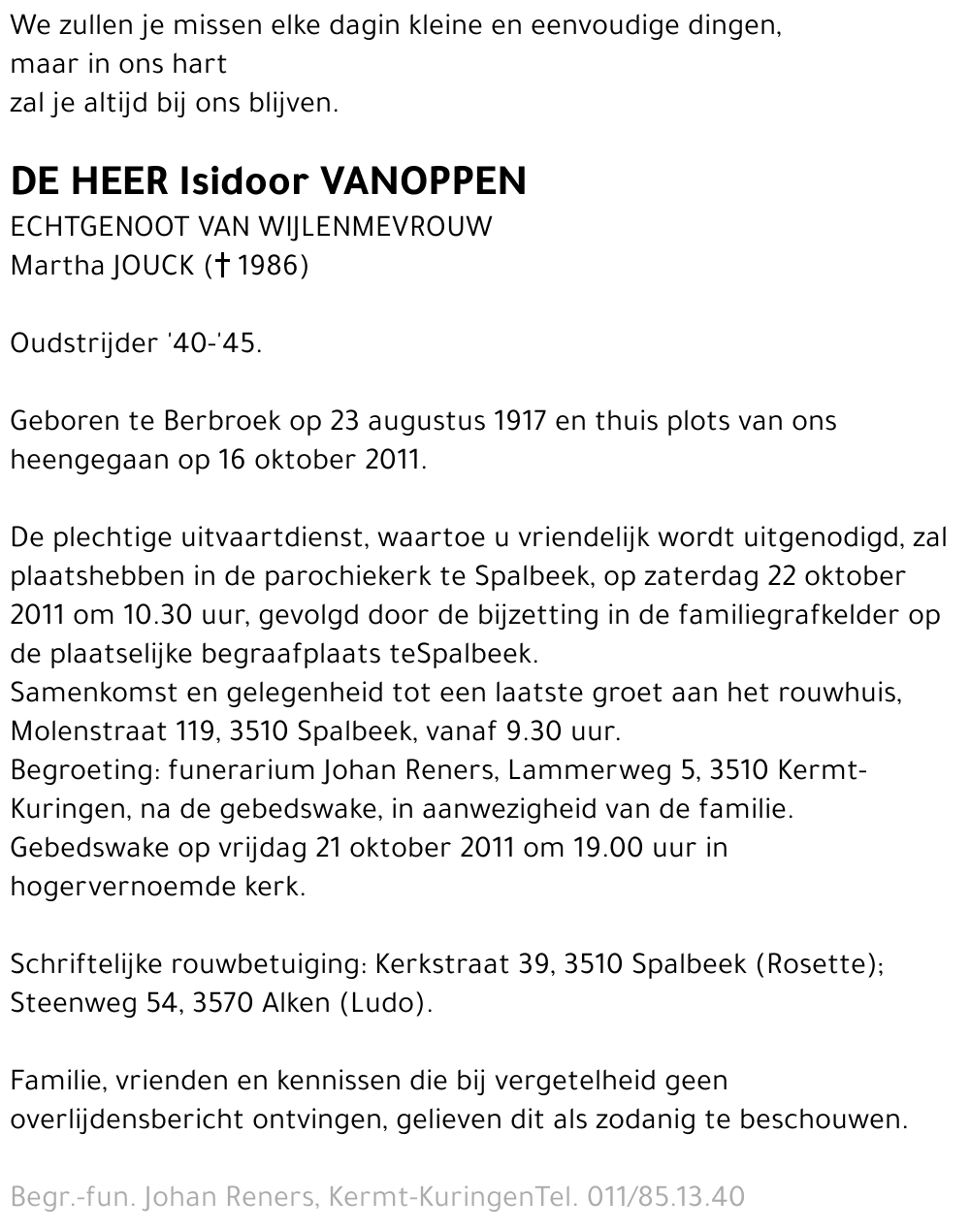 Isidoor Vanoppen