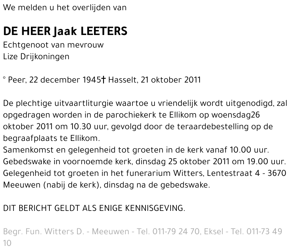 Jaak Leeters