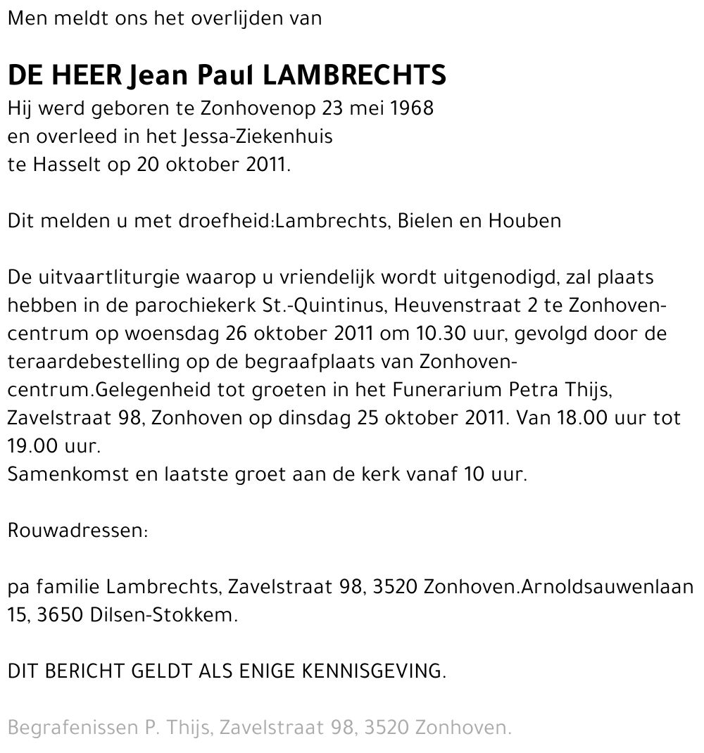 Jean Paul Lambrechts