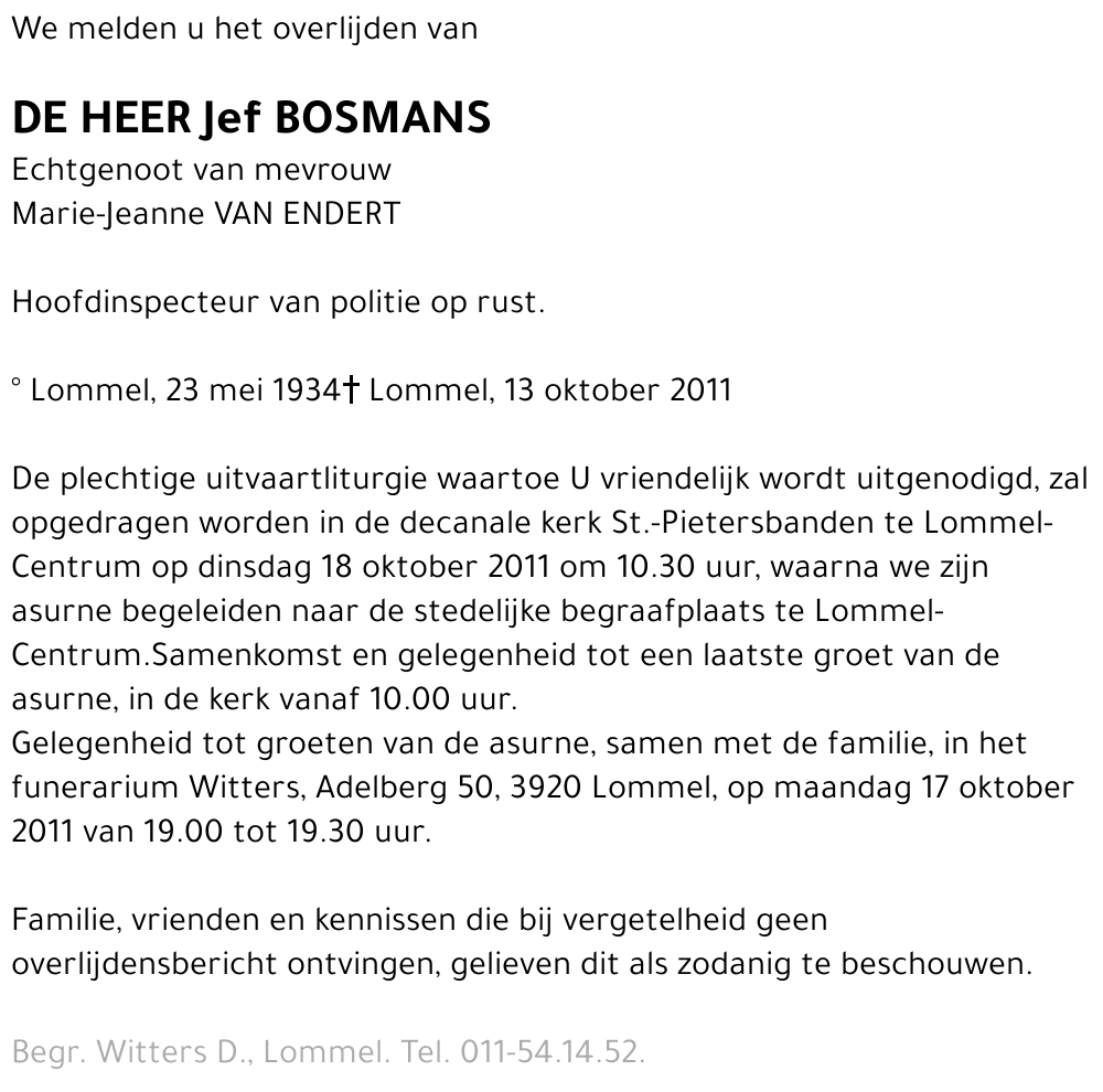 Jef Bosmans