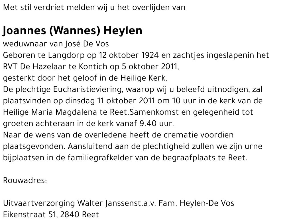 Joannes (Wannes) Heylen
