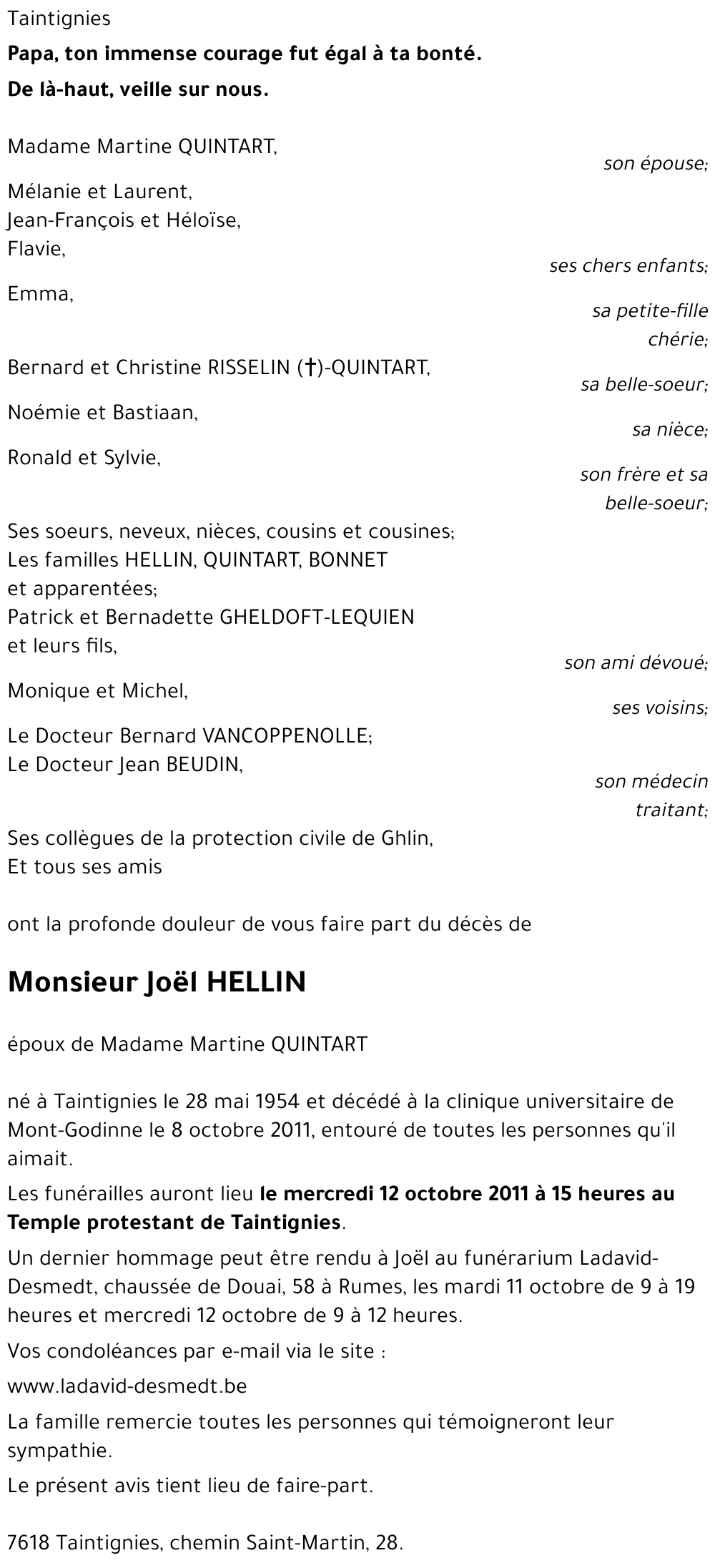 Joël HELLIN