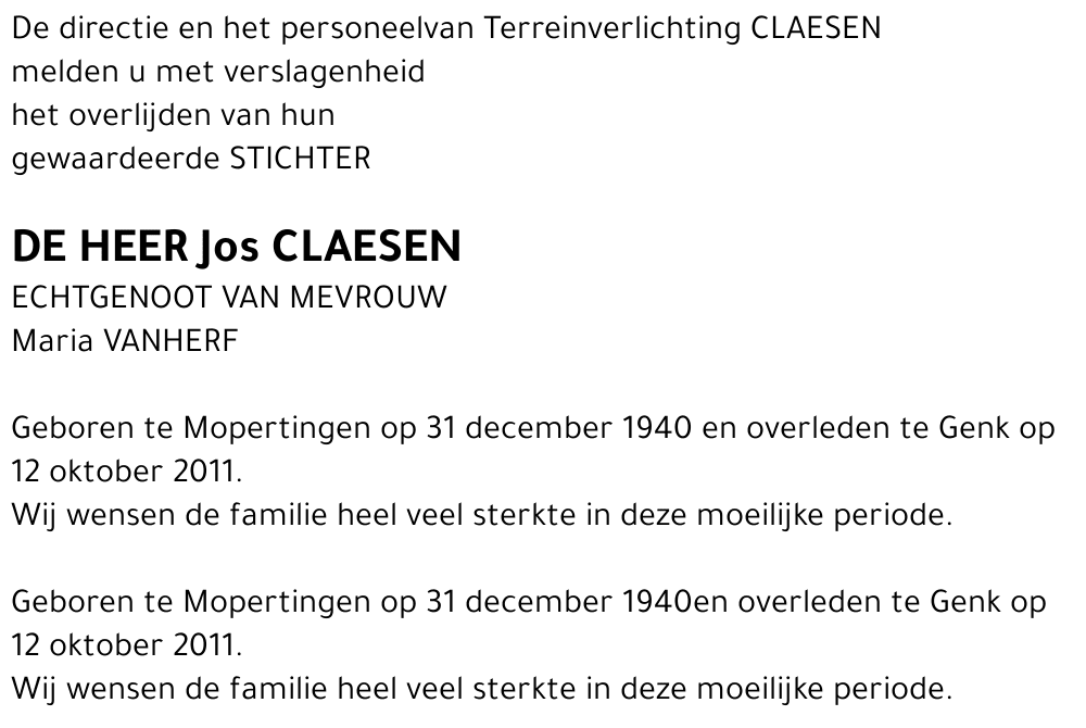 Jos Claesen