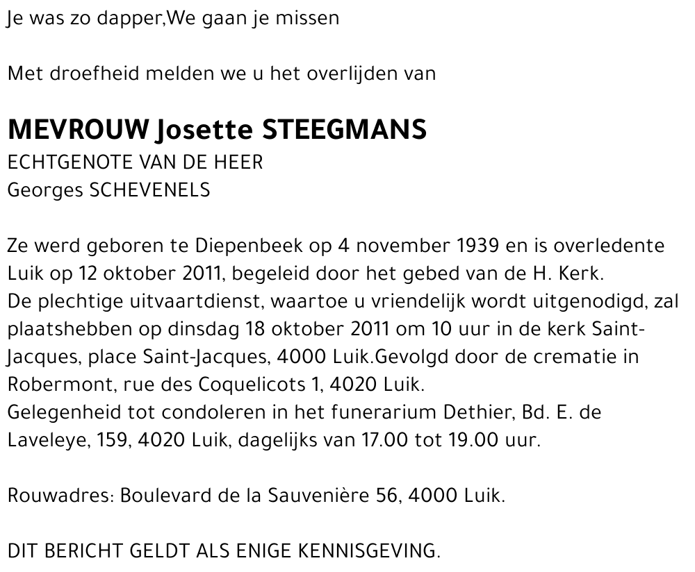 Josette Steegmans