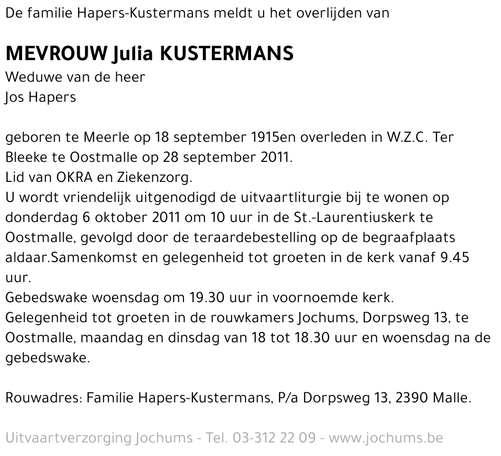 Julia Kustermans