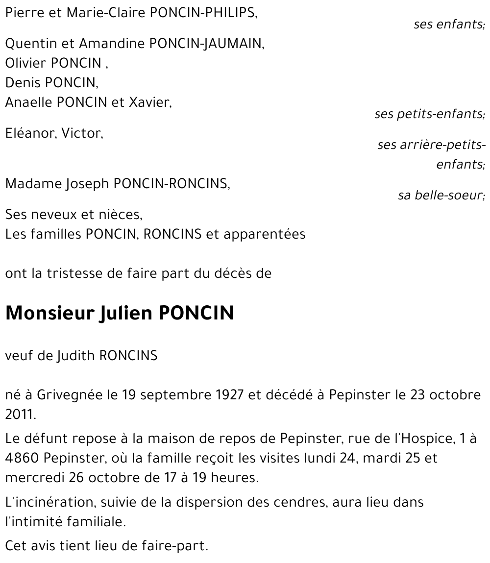Julien PONCIN