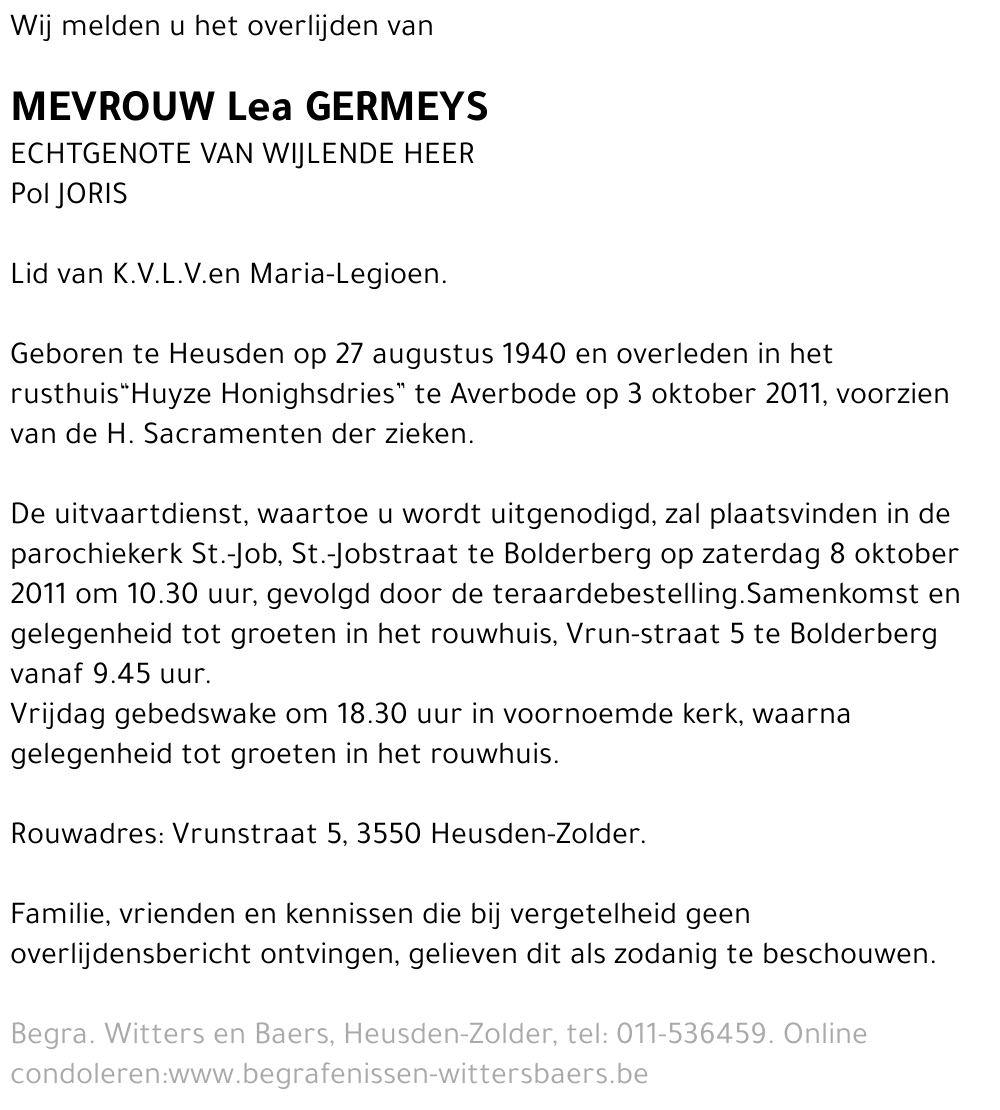Lea Germeys