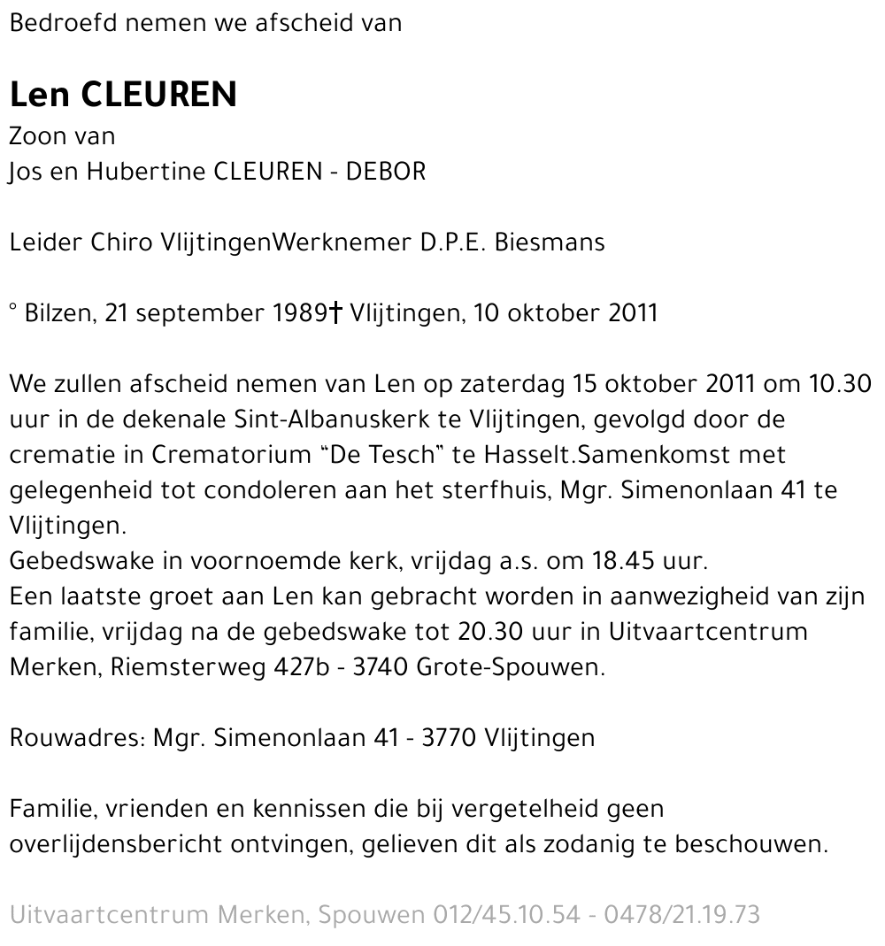 Len Cleuren