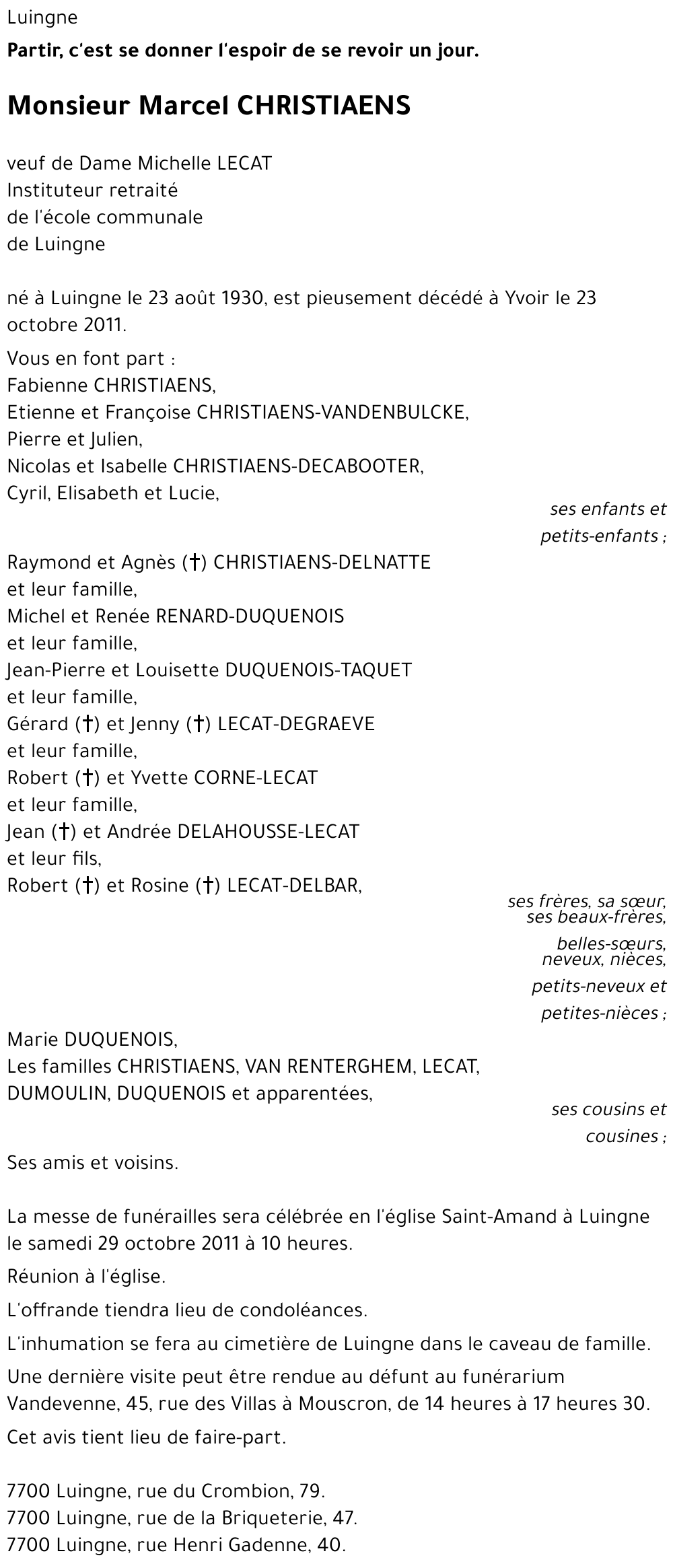 Marcel CHRISTIAENS