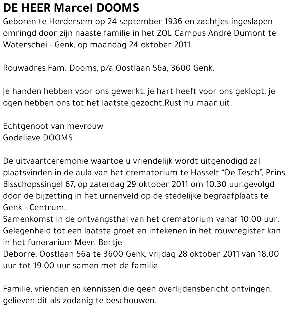 Marcel DOOMS