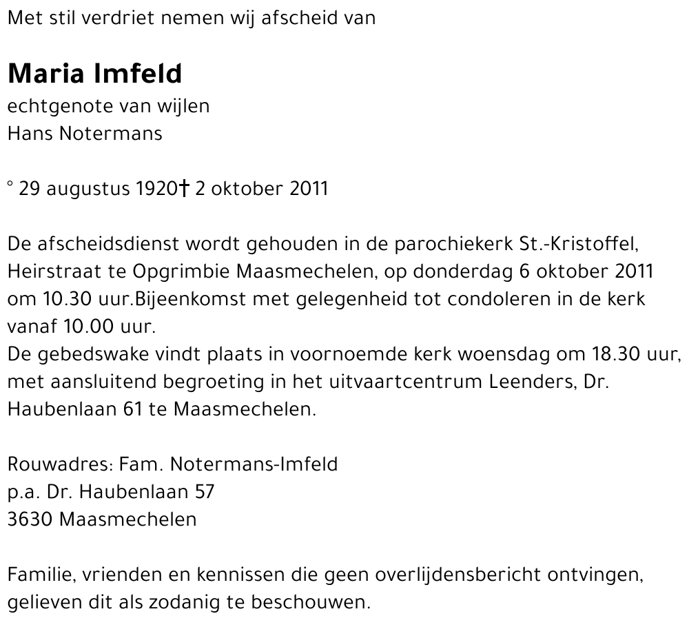 Maria Imfeld