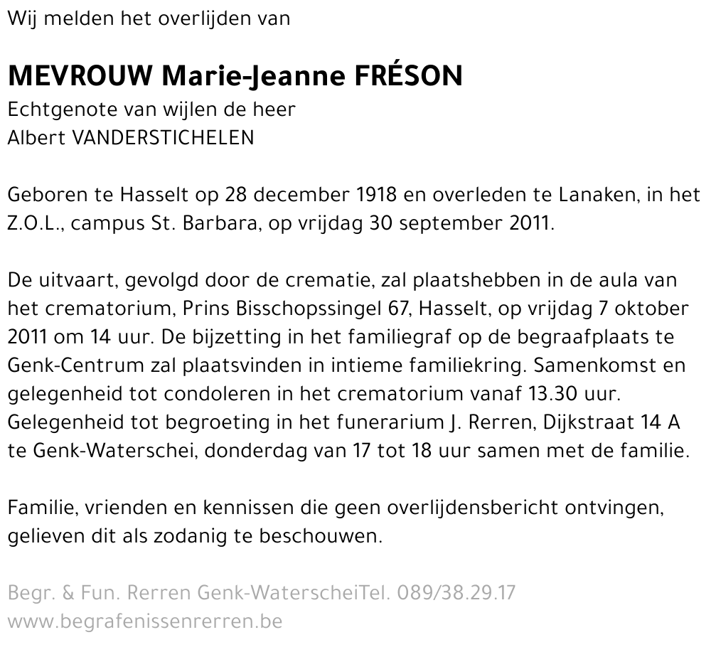 Marie-Jeanne Fréson