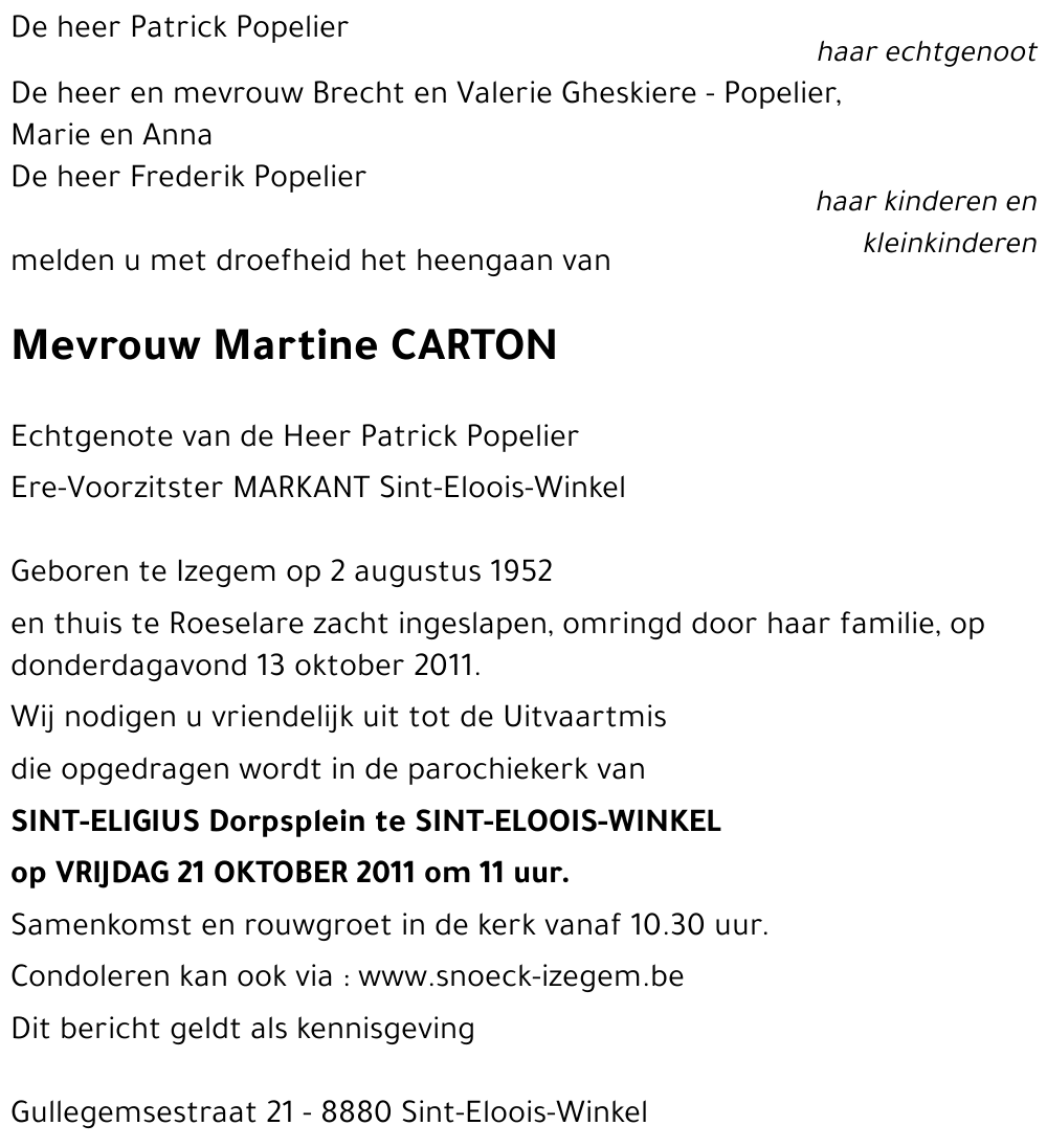 Martine CARTON