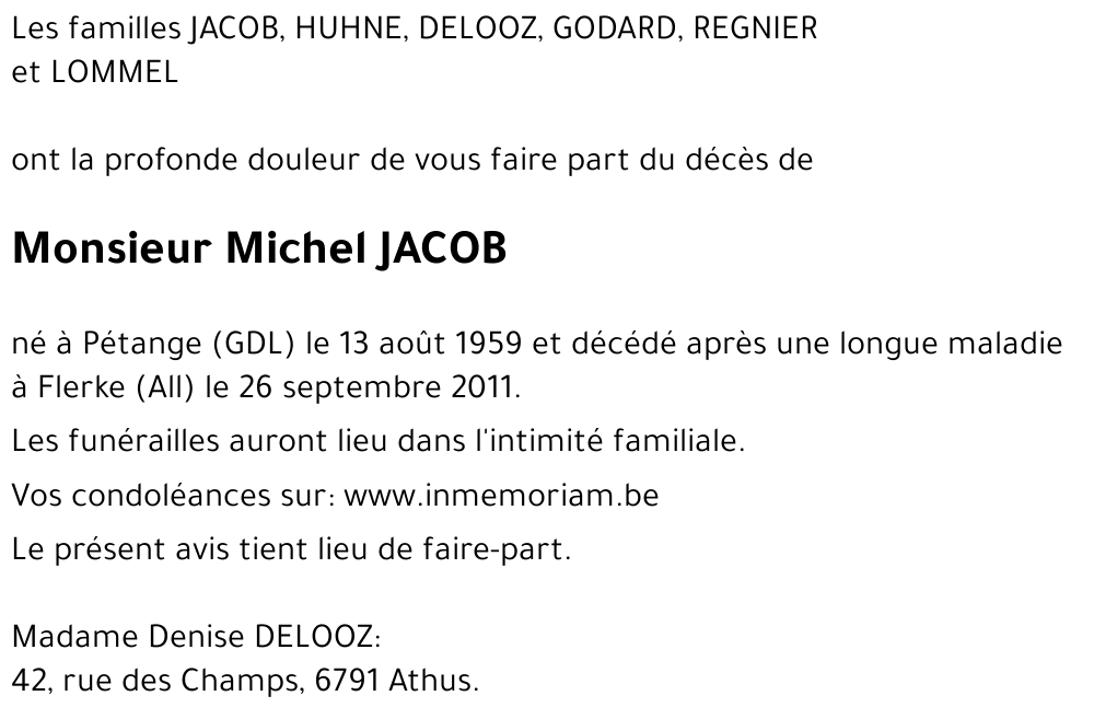 Michel JACOB