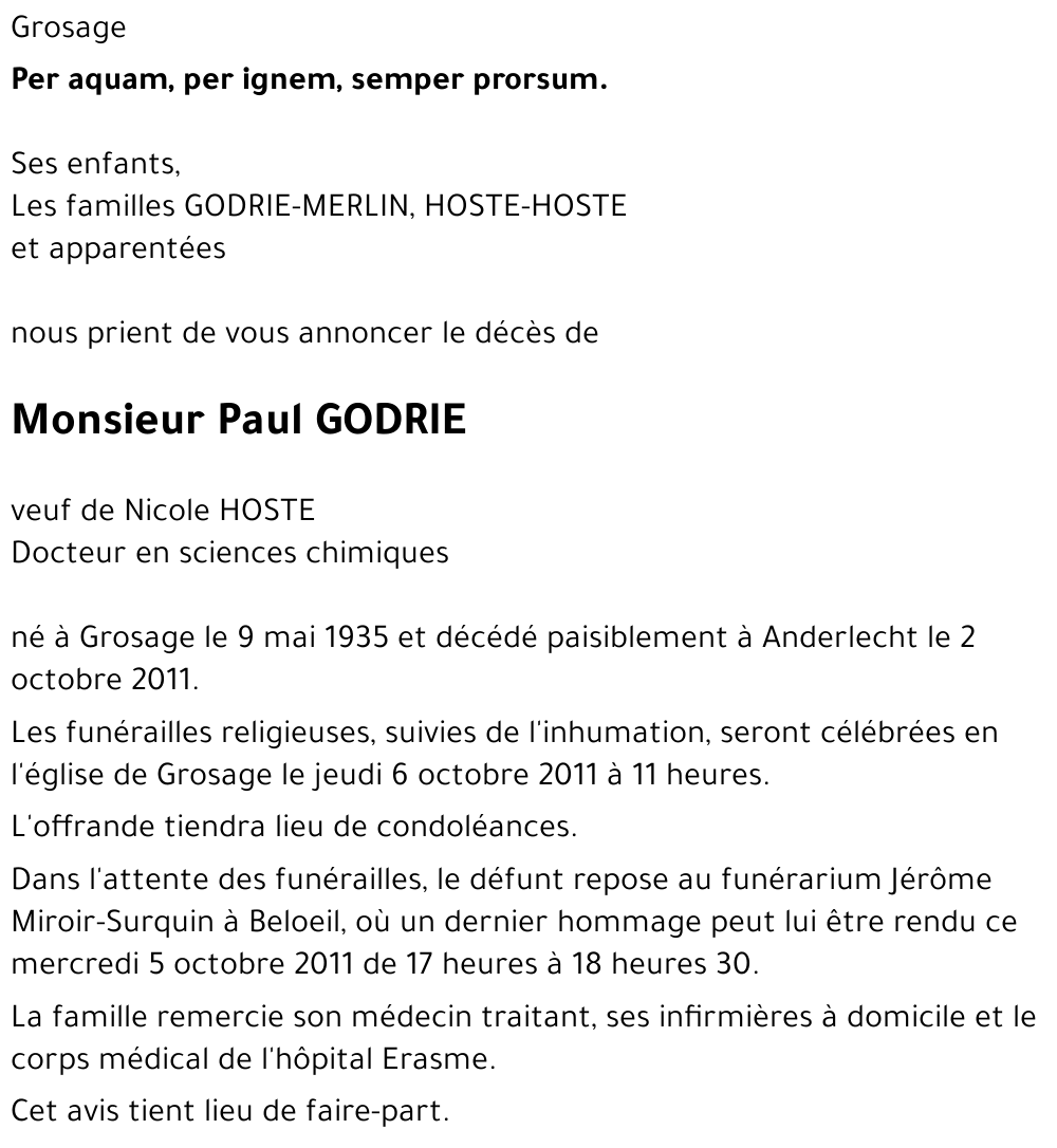 Paul GODRIE