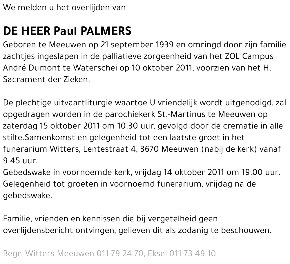 Paul Palmers