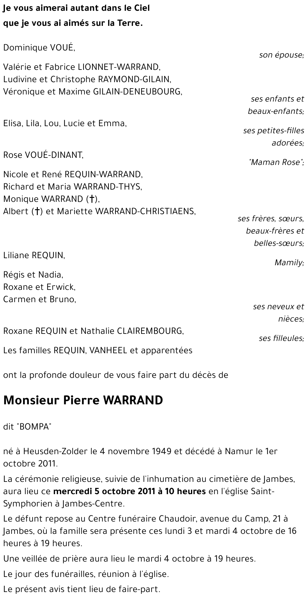 Pierre WARRAND