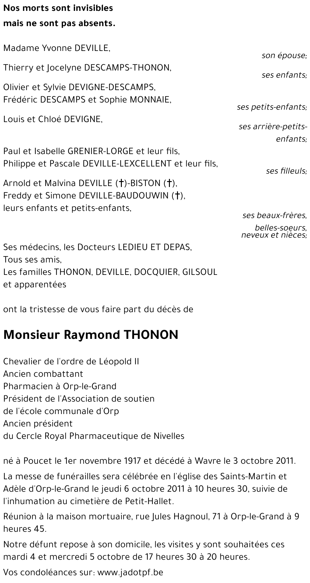 Raymond THONON