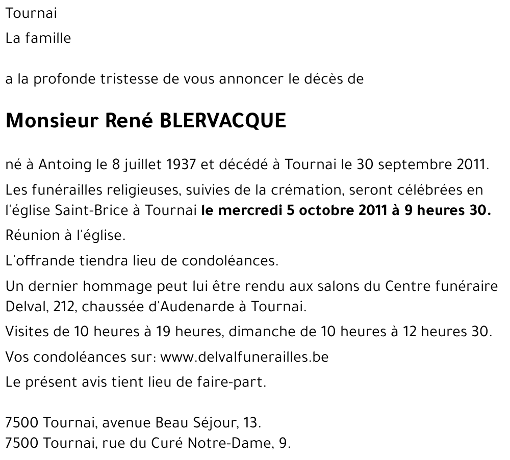 René BLERVACQUE