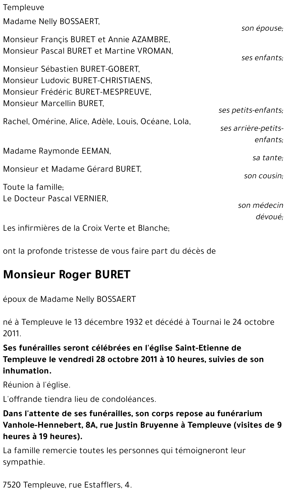 Roger BURET