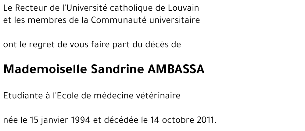 Sandrine AMBASSA