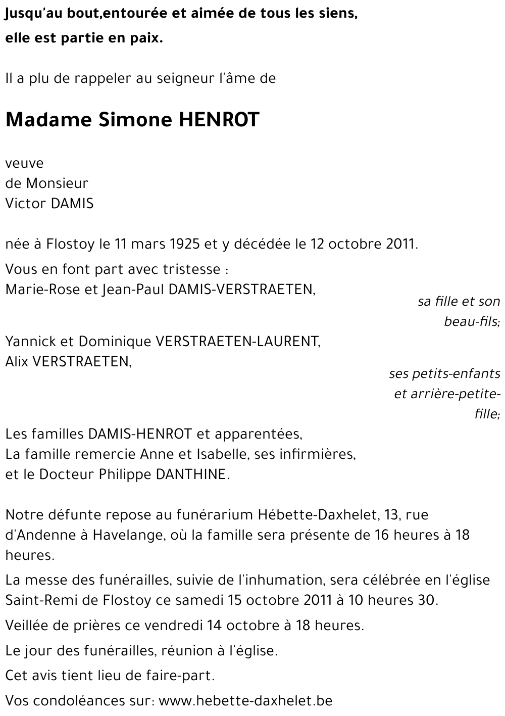 Simone HENROT