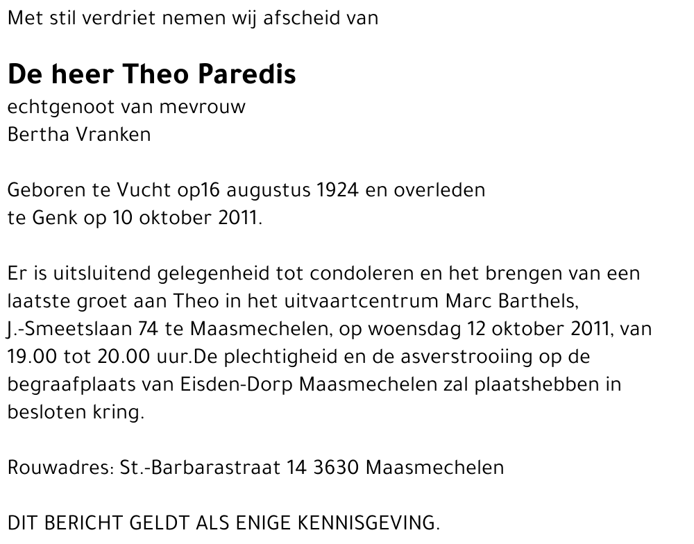 Theo Paredis