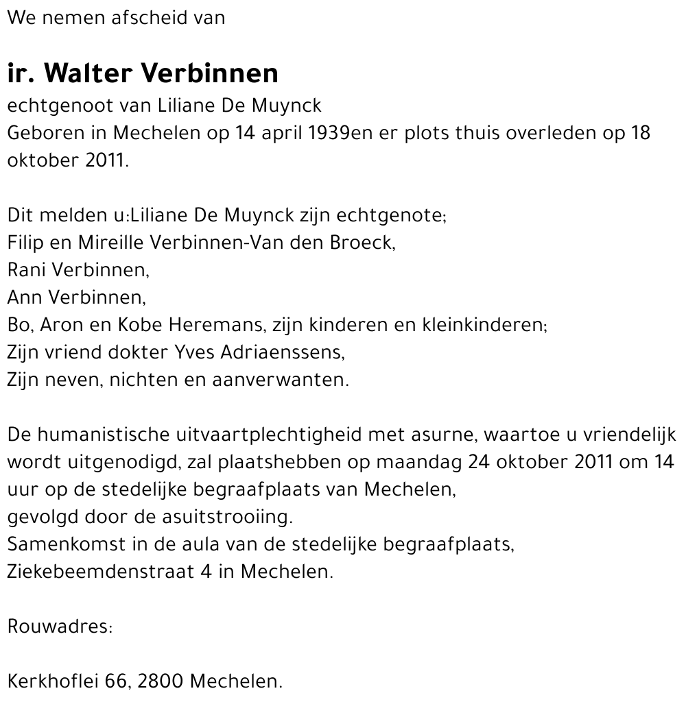 Walter Verbinnen