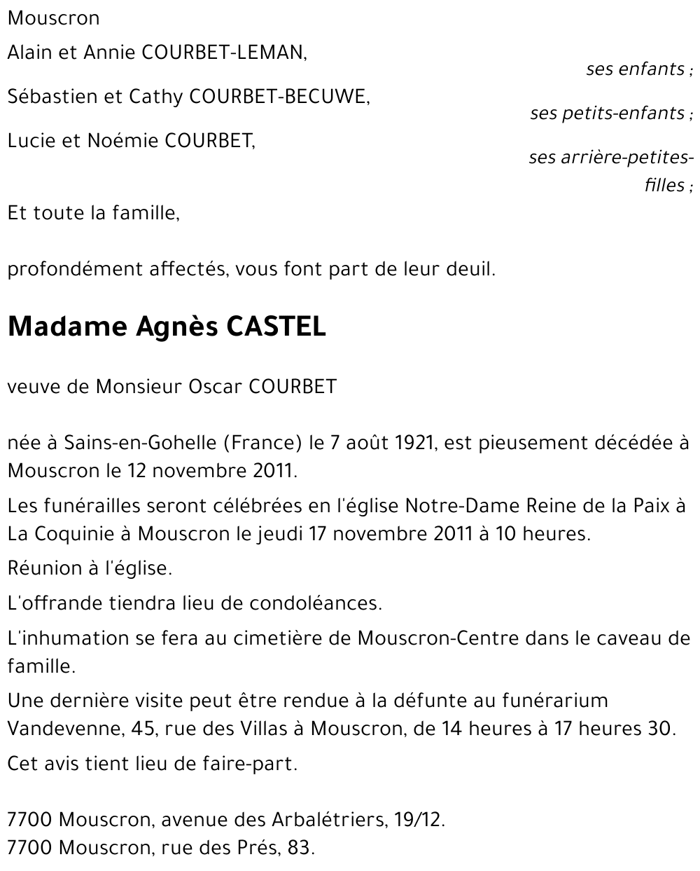 Agnès CASTEL