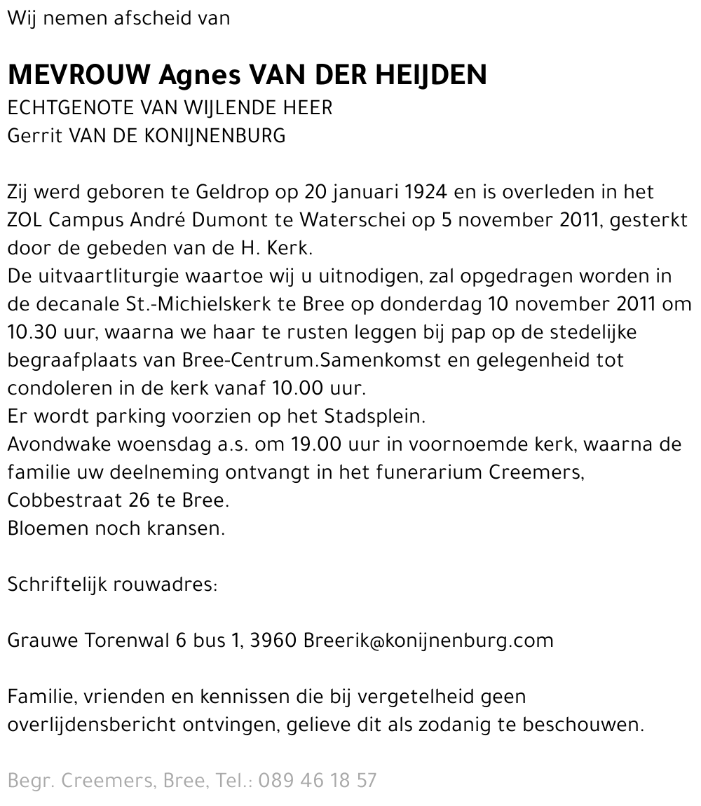 Agnes van der Heijden