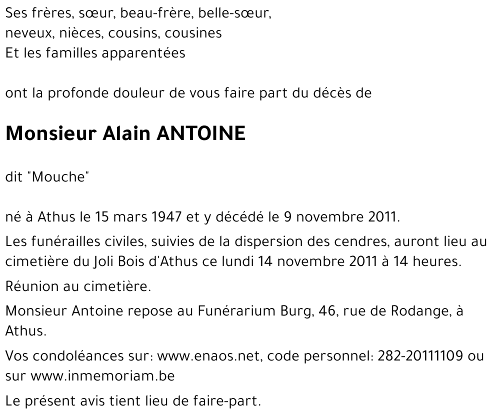 Alain ANTOINE