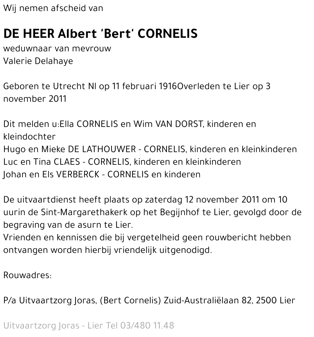 Albert Cornelis