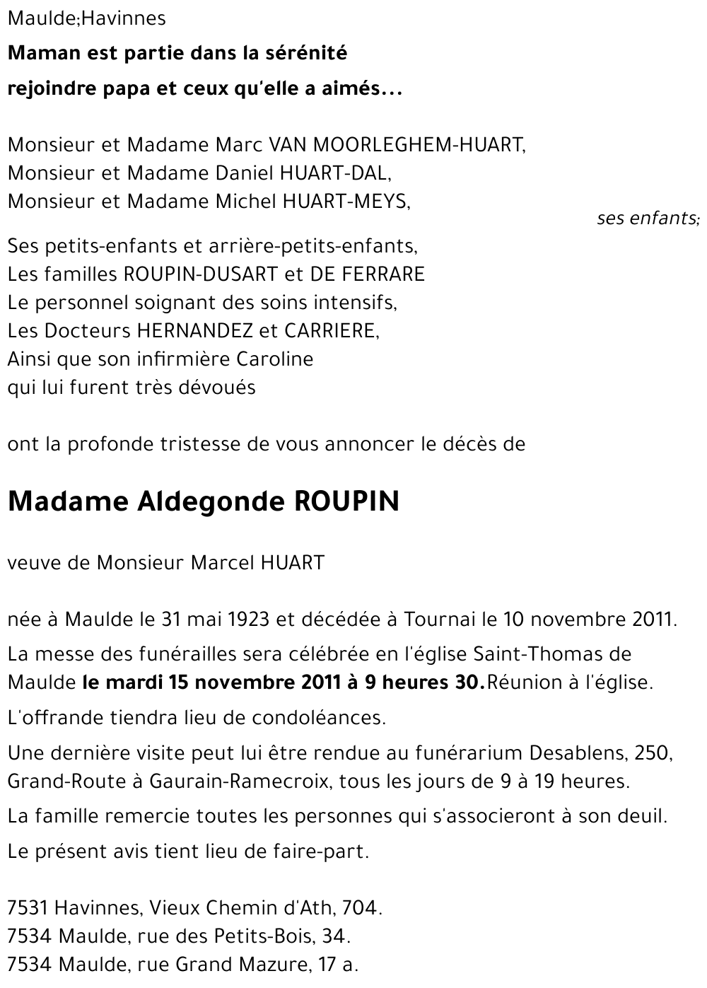 Aldegonde ROUPIN