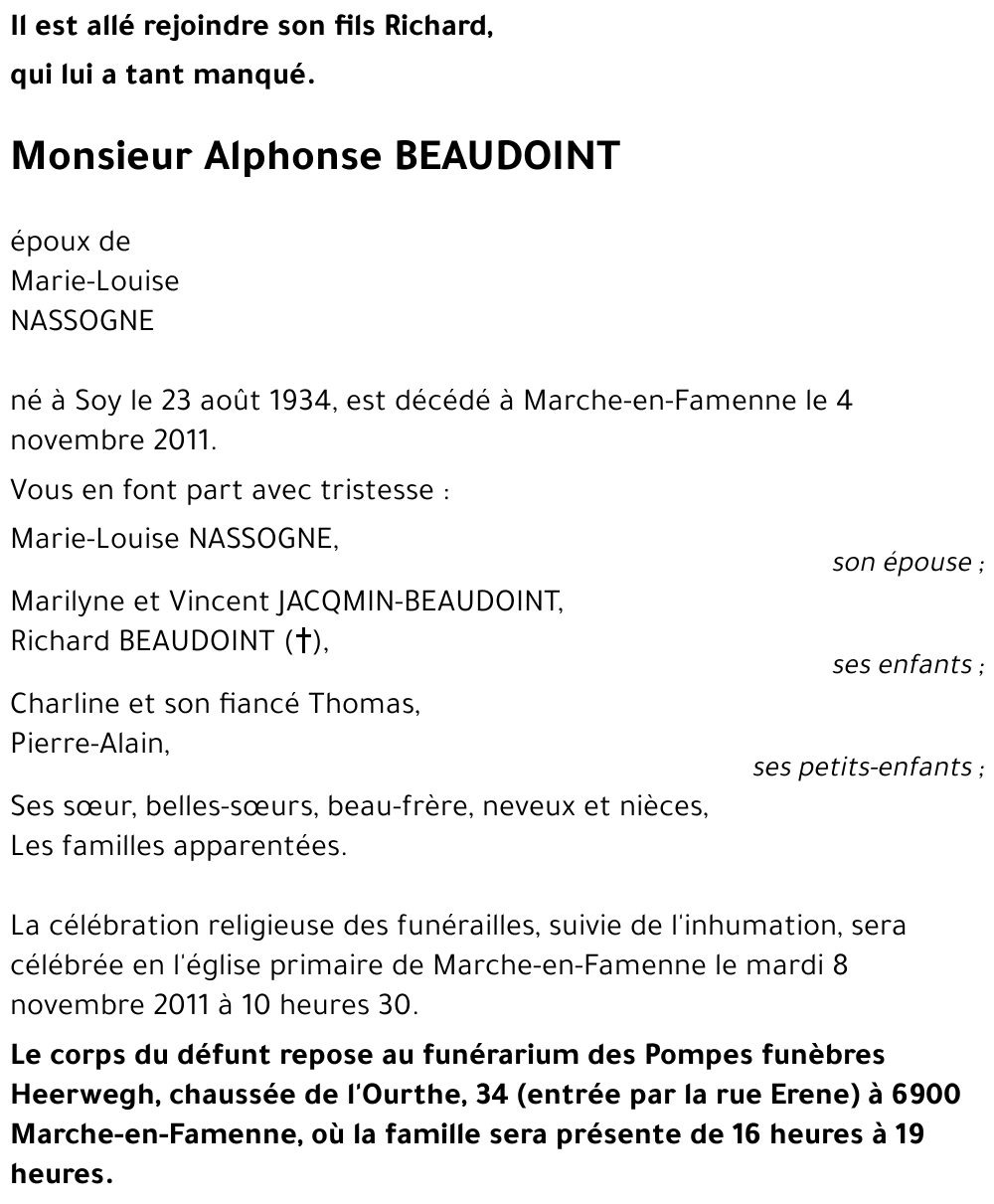 Alphone BEAUDOINT