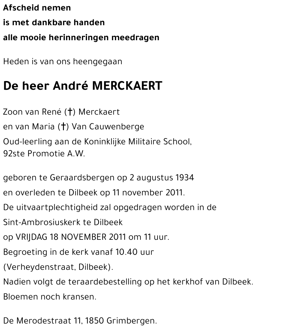 André MERCKAERT