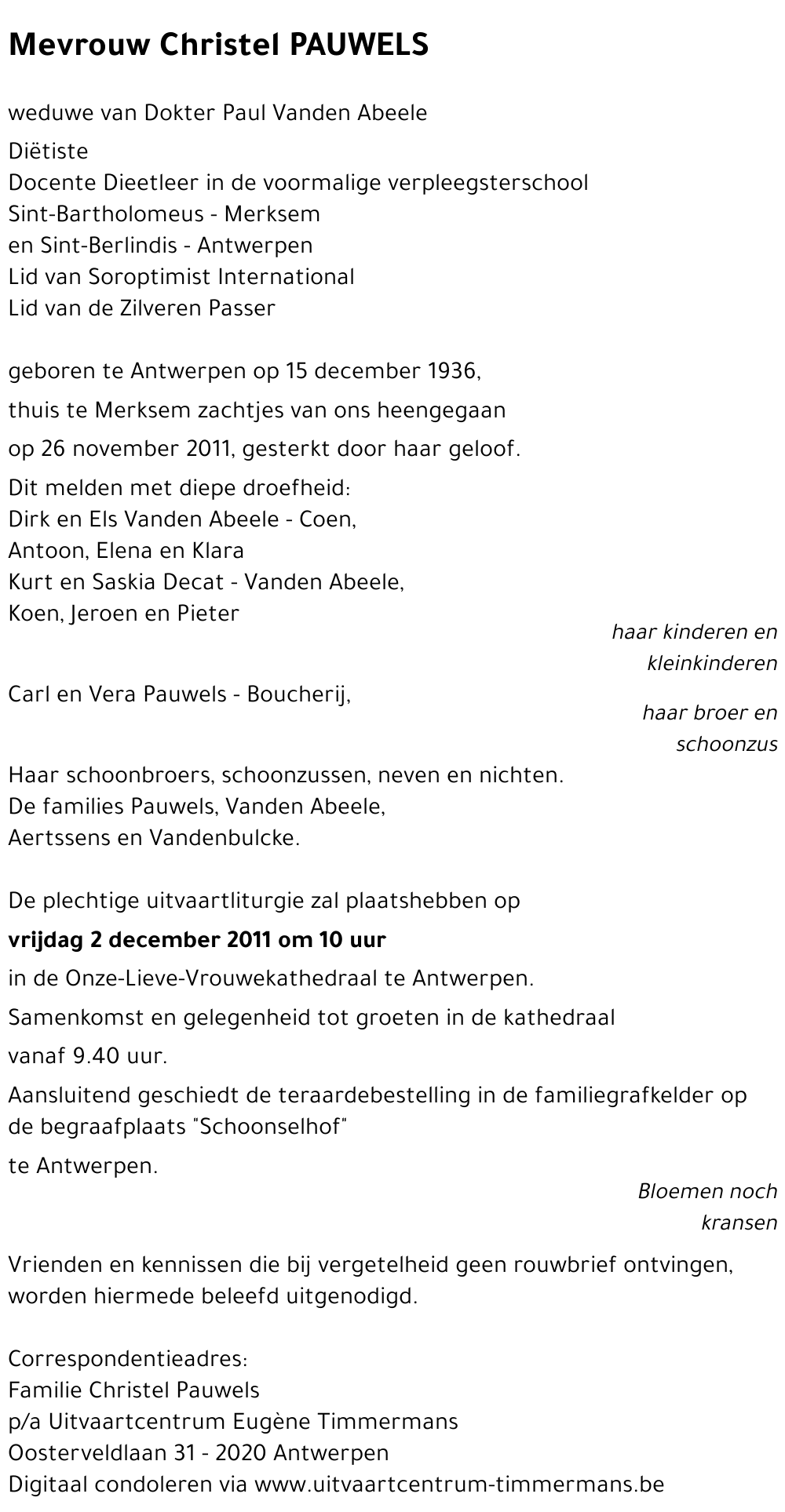 Christel PAUWELS