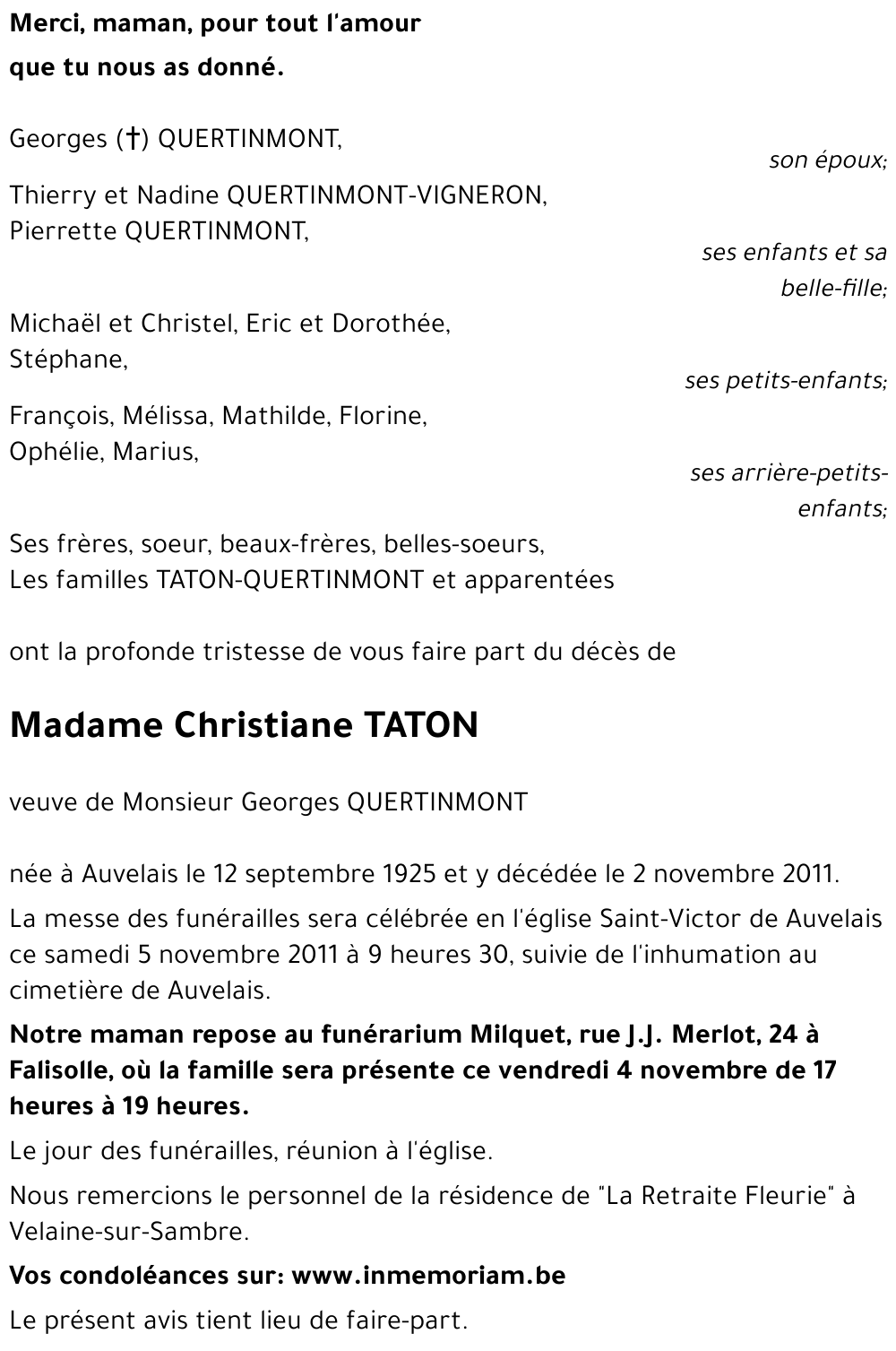 Christiane TATON