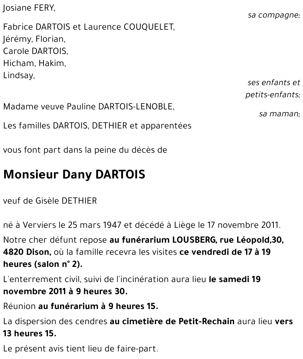 Dany DARTOIS