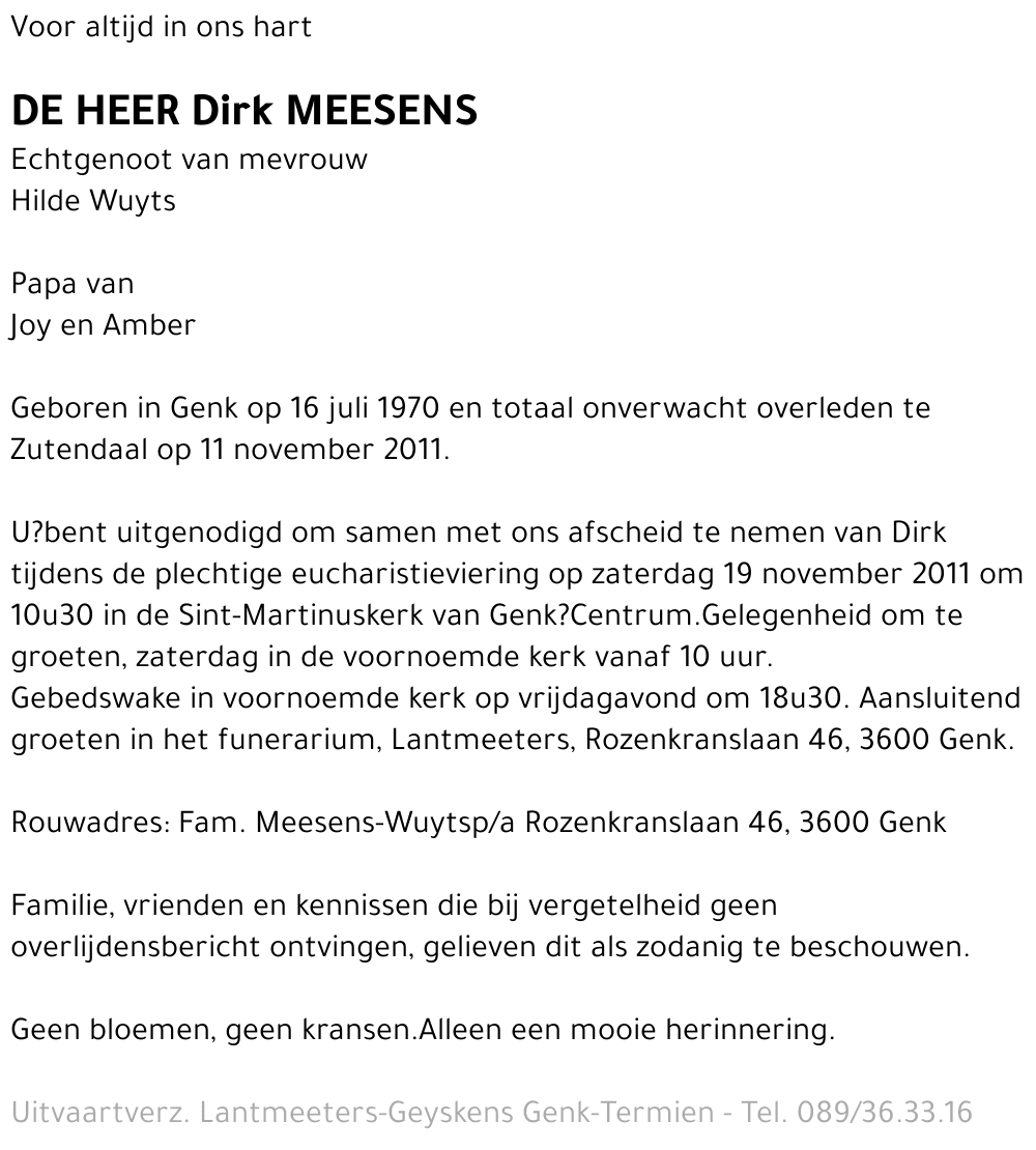 Dirk MEESENS