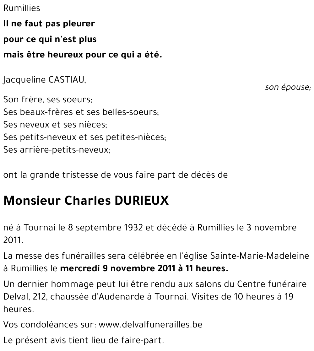 DURIEUX Charles