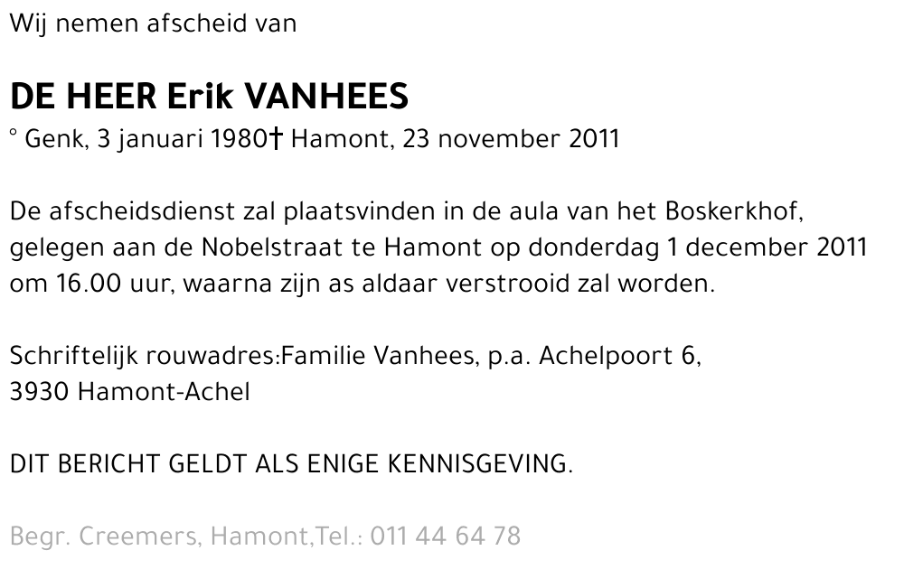 Erik Vanhees