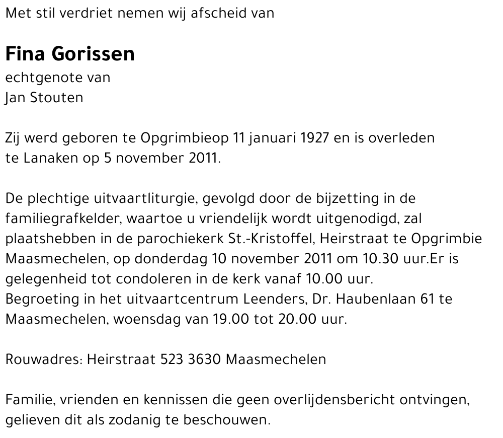 Fina Gorissen