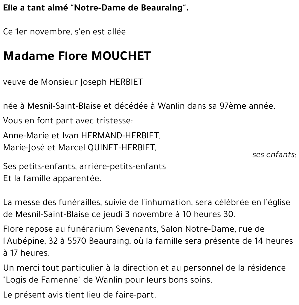 Flore MOUCHET