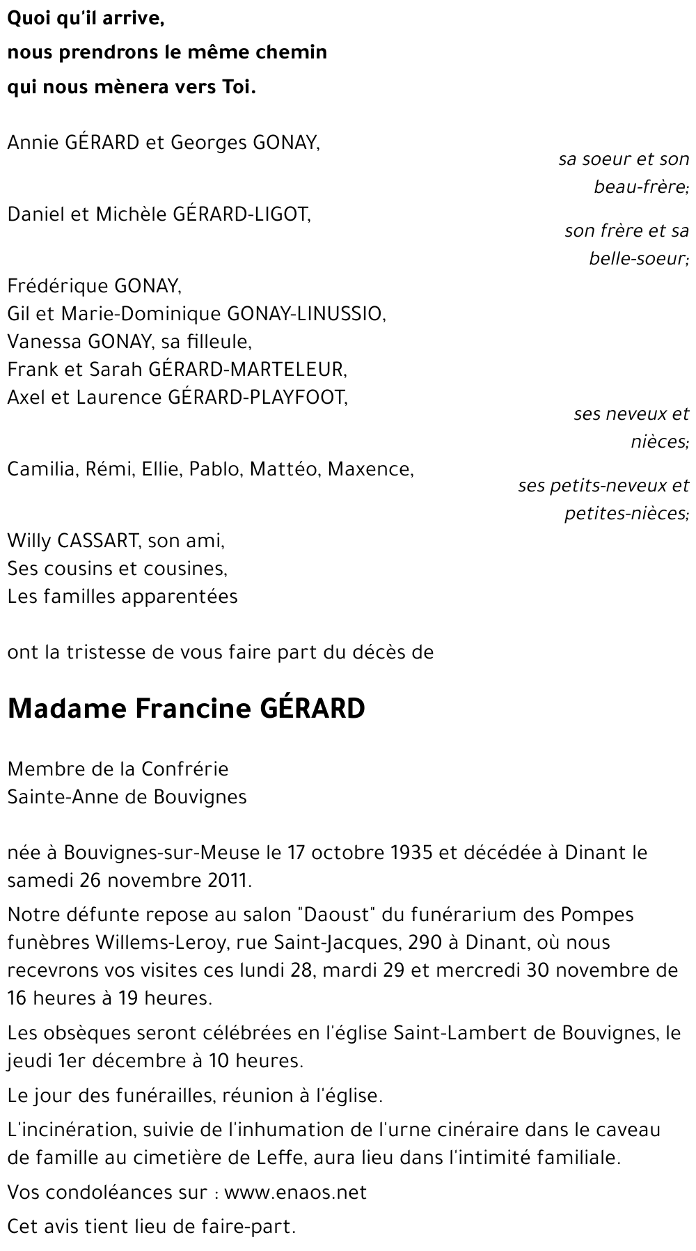 Francine GÉRARD