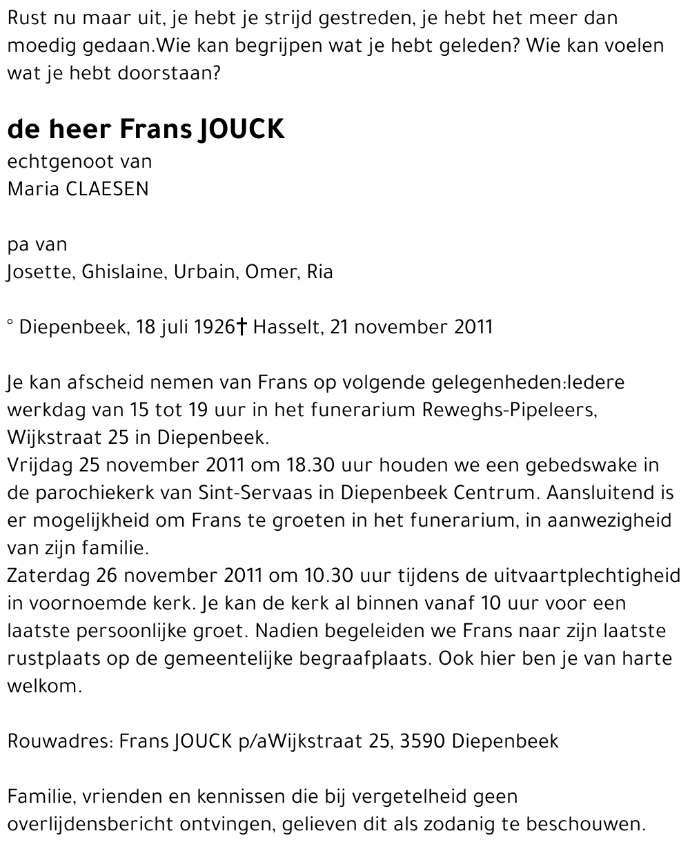 Frans JOUCK