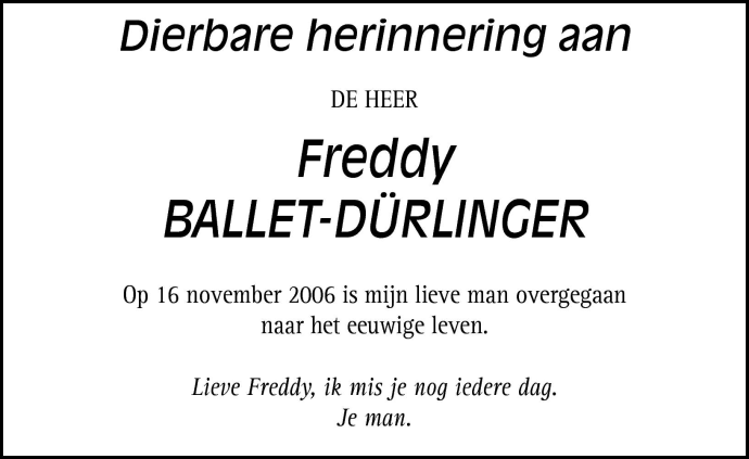 Freddy Ballet-Dürlinger