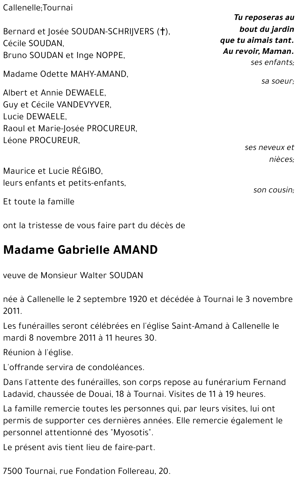 Gabrielle AMAND