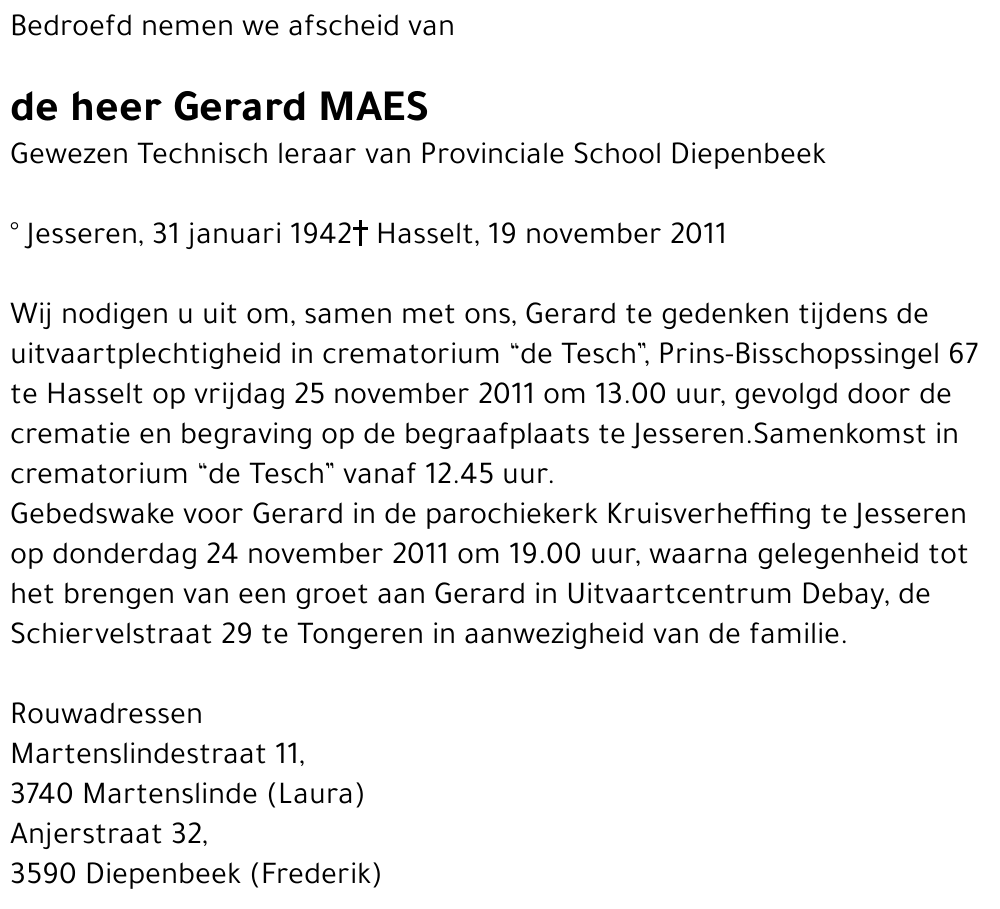 Gerard MAES