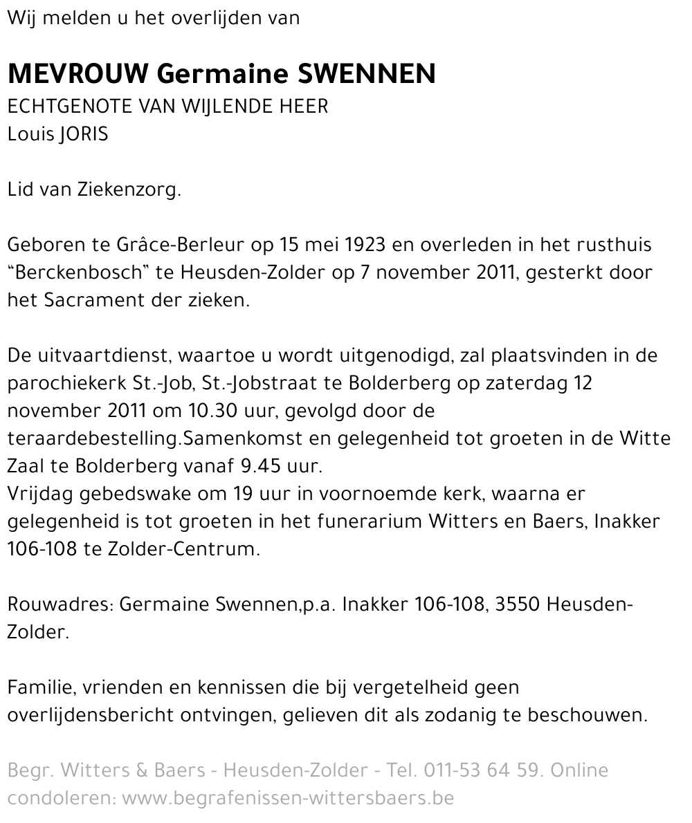Germaine Swennen