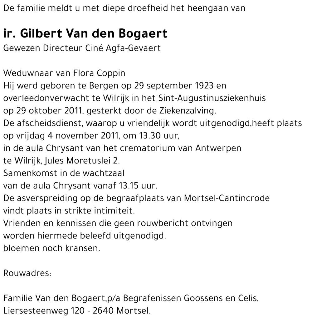 Gilbert Van den Bogaert